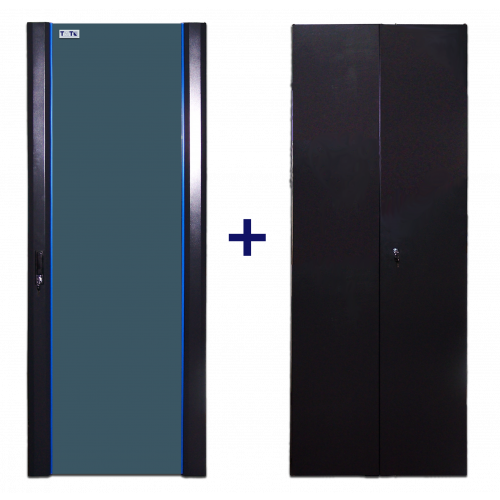 Several sets of doors of various configurations are provided to facilitate the configuration of cabinets of the "Business" series.